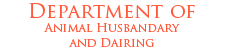 Department of Animal Husbandry and Dairying